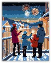  Szilveszteri Családi Ünneplés - számfestő készlet