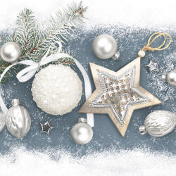 POL-MAK Karácsony Elegant Baubles szalvéta 20 db-os 33x33 cm (PKK029835)