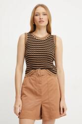 Max Mara mellény könnyű, női, barna, 2515361092600 - barna L