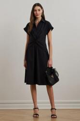 Ralph Lauren ruha sötétkék, midi, harang alakú, 250903193 - fekete 38