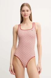 Lacoste egyrészes fürdőruha narancssárga, puha kosaras, MF9608 - narancssárga 38