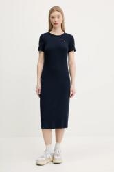 Tommy Hilfiger ruha sötétkék, midi, harang alakú, DW0DW19721 - sötétkék L