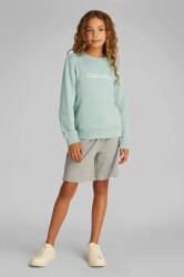 Calvin Klein gyerek melegítőfelső pamutból türkiz, nyomott mintás, IU0IU00680 - türkiz 164