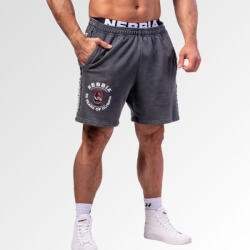 NEBBIA - Washed melegítő short LEGEND 786 (black) (L) - NEBBIA
