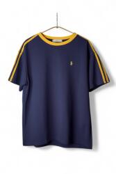 Tricou Sport Casual Cu Dungi Pe Mâneci - Material Ușor și Elastic - Gri deschis (TPOLO.01)
