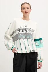 Adidas felső Retro fehér, női, mintás, KA4386 - fehér XXS