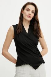 HUGO BOSS top fekete, női, sima, 50537768 - fekete L