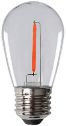 Kanlux 0, 9W, 20 lm, színes, ST45, E27, vörös színben világító LED fényforrás - színes izzó (26049)