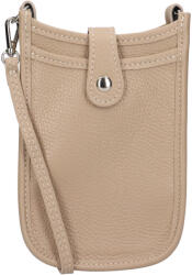 Italia Női bőr kézitáska mobiltelefonhoz és iratokhoz Italia Simma - bézs