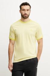 adidas Originals pamut póló 3-Stripes sárga, férfi, sima, JN7021 - sárga S