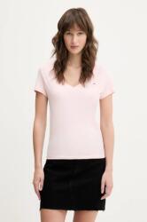 Tommy Jeans pamut póló 2 db női, fehér, DW0DW21367 - fehér L
