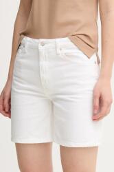 Tommy Hilfiger farmer rövidnadrág női, fehér, sima, magas derekú, WW0WW45924 - fehér 26