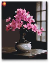  Festés számok szerint - Sakura bonsai Méret: 40x50cm, Keretezés: Műanyagtáblával