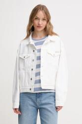 Calvin Klein Jeans pamut kabát fehér, átmeneti, oversize, J20J225181 - fehér S