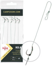  FC Power Feeder Rig KO. 9 kötött method előke, 10 cm, #6, 5 db (CZ6351)