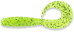  Fishup_mighty Grub 4.5" (4pcs. ), #055 - Chartreuse/black (fhl54116) - fishcentrum