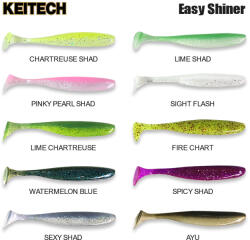  Keitech Easy Shiner 3" Lime Shad (es30fms05t)