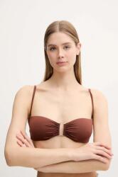 Max Mara Beachwear bikini felső barna, enyhén merevített kosaras, 2516821199600 - barna S