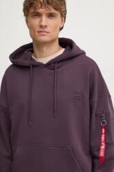 Alpha Industries felső Essentials RL lila, férfi, sima, kapucnis, 146335 - lila S