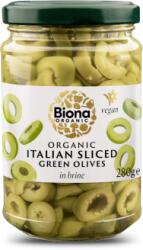 biona Masline verzi italine feliate in saramura bio 280g Biona