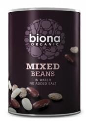 biona Mix din 3 tipuri de fasole boabe la conserva bio 400g Biona
