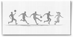  PontPöttyöző - Modern focis poszter Méret: 40x80cm, Keretezés: Műanyagtáblával, Szín: Fekete