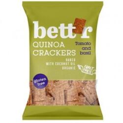 bett'r Crackers cu quinoa, rosii si busuioc bio 100g Bettr