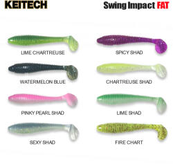  Keitech Swing Impact Fat 4, 3" Fire Chart (sf43fms02s)