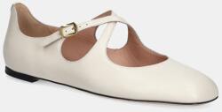 Bally bőr balerina cipő bézs, WA051B - bézs Női 39