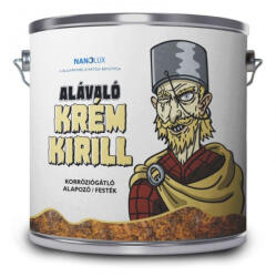 NANOLUX ALÁVALÓ 3in1 Korróziógátló alapozó és fedőfesték 2, 5l - Krém Kirill