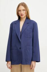 Weekend Max Mara zakó sötétkék, sima, egysoros gombolású, 2515041052600 - sötétkék 38