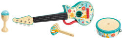 HAPE Set de ukulele din lemn 4 in 1 pentru copii (E0638A)
