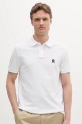 Tommy Hilfiger pamut póló fehér, férfi, nyomott mintás, MW0MW33167 - fehér S