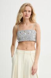 Isabelle Blanche top szürke, női, nyomott mintás, IS25SS-C039-T003 - szürke S