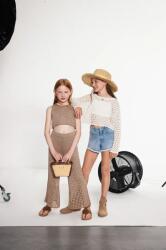 Twinset gyerek farmer rövidnadrág sima, 251GJ2521 - kék 128