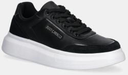 Just Cavalli bőr sportcipő fekete, férfi, 78QA3SBDZPA94899 - fekete Férfi 41