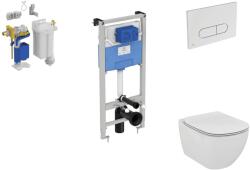 Ideal Standard ProSys - Set de instalare încastrată ProSys, toaletă și capac Tesi, clapetă Oleas M1, Aquablade, SoftClose, SmartFlush, crom R039101 (R039101)
