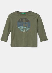 Benetton gyerek pamut hosszú ujjú felső zöld, 3I1XG10HS - zöld 104 - answear - 4 490 Ft
