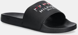 Tommy Hilfiger papucs HILFIGER FLAGS POOL SLIDE fekete, férfi, FM0FM05431 - fekete Férfi 43