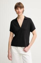 Tommy Hilfiger poló női, fekete, WW0WW44512 - fekete XL