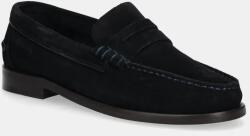Tommy Hilfiger velúr mokaszin CLASSIC HILFIGER SUEDE LOAFER sötétkék, férfi, FM0FM05363 - sötétkék Férfi 45