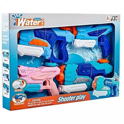 Flippy Set 4x Pistol cu Apa pentru Copii, Flippy, 6ani+, Multicolor, 2x 550 ML + 2x 300 ML (TEO-123859)
