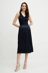 HUGO BOSS ruha sötétkék, midi, harang alakú, 50537736 - sötétkék M