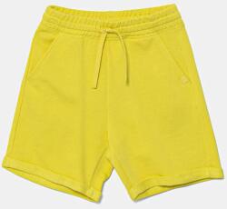United Colors of Benetton gyerek pamut rövidnadrág zöld, állítható derekú, 3J68C901G - zöld 122 - answear - 6 090 Ft
