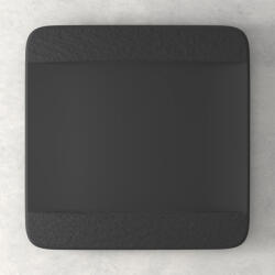 Villeroy & Boch Manufacture Rock szögletes lapostányér 28x28 cm (1042392610)