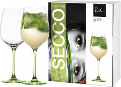 Eisch SECCO FLAVOURED 2 db Hugo koktélos pohár zöld díszdobozban 7, 1dl 254 mm (15512021)