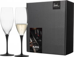 Eisch KAYA BLACK 2 db pezsgőspohár díszdobozban 2, 78dl 235 mm (77350072)