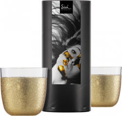 Eisch GOLD RUSH 2 db pohár arany díszhengerben 3, 9dl 91 mm (74310415)