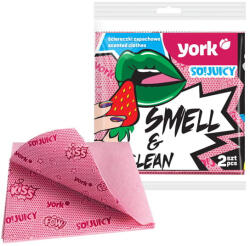 YORK Illatos törlőkendő eper illattal 2 db - YORK SO! Juicy Strawberry