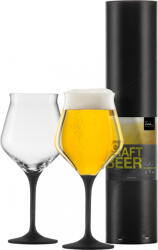 Eisch CRAFT BEER EXPERTS 2 db Craft söröspohár fekete díszhengerben 4, 35dl 205 mm (30020312)